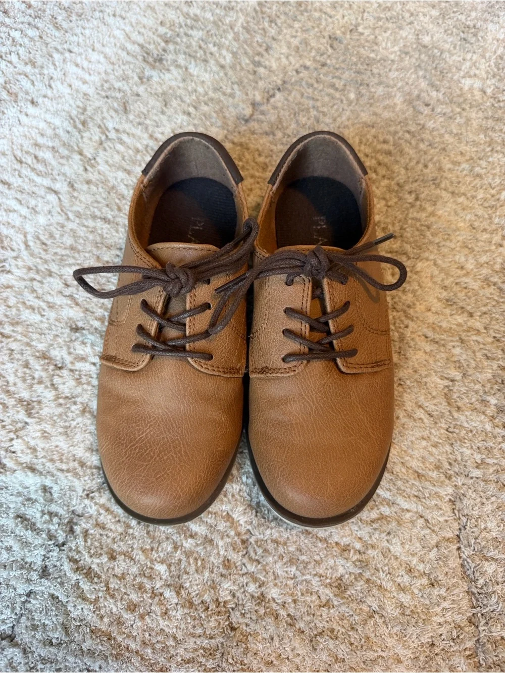 Little Boys size 13 Brown Lace Up Shoes